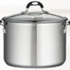 Olla Tramontina Gourmet 15,2 litros Acero inoxidable Fondo Triple Tapa Vidrio Templado 4mm