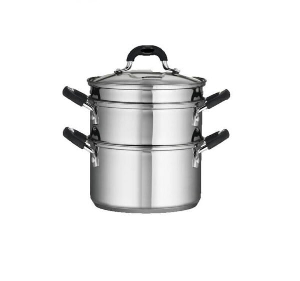 Juego Ollas Multicocción Tramontina Gourmet - Fondo Triple - Tapa Vidrio Templado 4mm